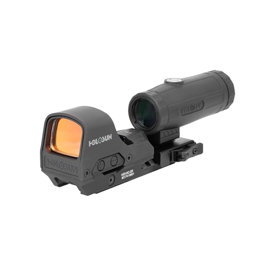 Image of HOLOSUN 510C & HM3X Combo RED /Green Multi-Reticle Circle Dot Open Reflex Sight w /3x Flip-to-Side Magnifier 510C-HM3X