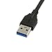 JSER USB 3.1 Type-C Dual Screw Locking to Standard USB3.0 Data Cable 1.2m Panel Mount Type for Industrial Camera