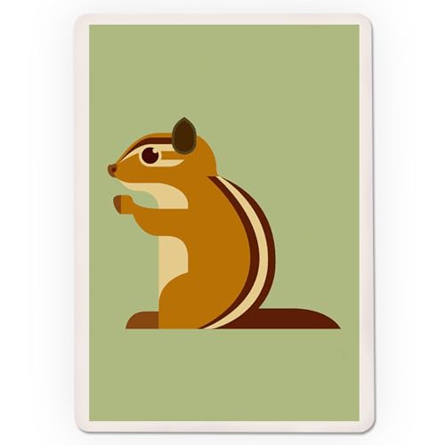 Lantern Press Chipmunk Geometric Baraja de 52 Naipes Póker miniatura 3