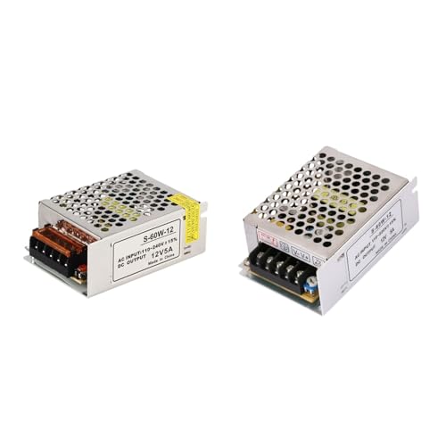Transformador 12V 5A adaptador de corriente alterna a continua AC DC switch power supply LED