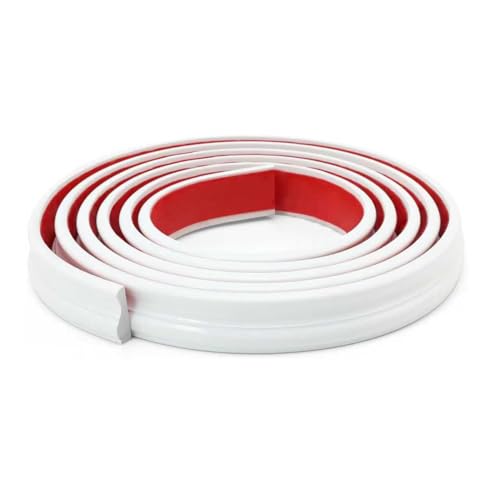 Peel and Stick Wall Strip, Flexible Strip for Mirror Frame, Chair Rail, Wall Protection and DIY Decoration (3 m x 32 mm)