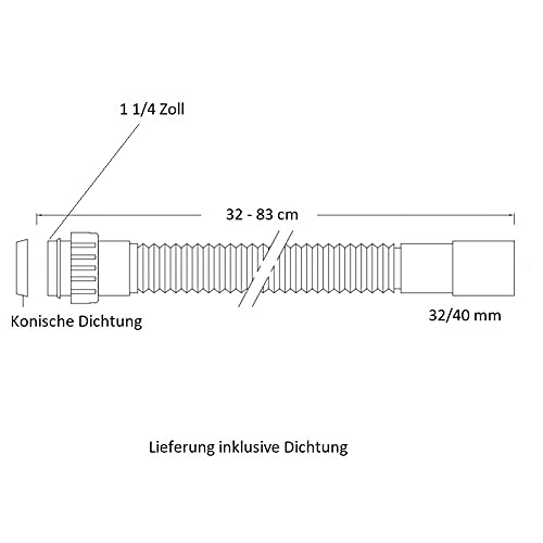 Sanixa GO1000CONPL1 - Sifone universale in
