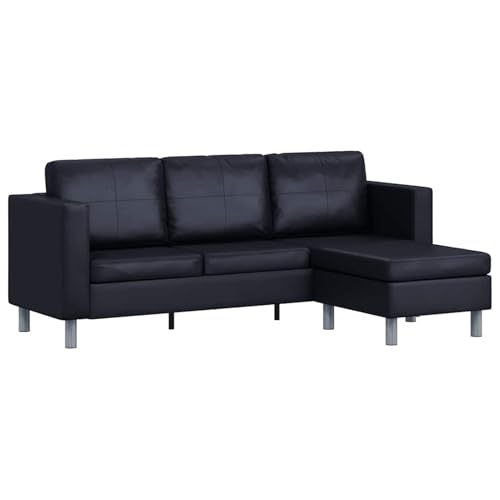 Divano in pelle artificiale di alta qualit¨¤, perfetto per il relax e il comfort.