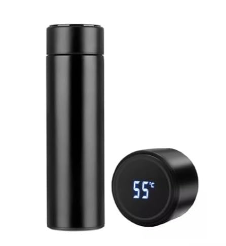 Stainless Steel Sports Water Bottle 500ml Double Wall Vacuum Insulated Flask with LED Temperature Display, Hot & Cold 24 Hours Stainless Steel Sports Water Bottle 500ml Double Wall Vacuum Insulated Flask with LED Temperature Display, Hot & Cold 24 Hours