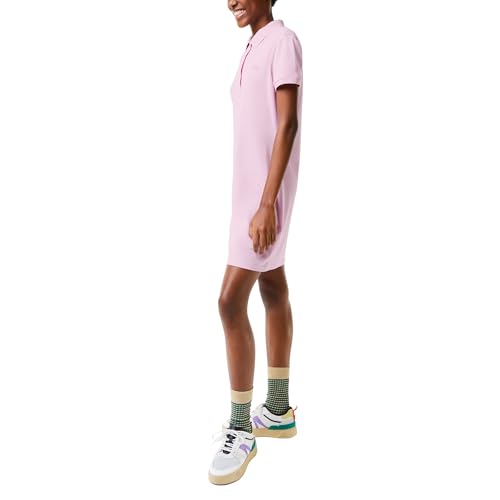 Image of Lacoste Women's Slim Fit Stretch Petit Pique Polo Dress