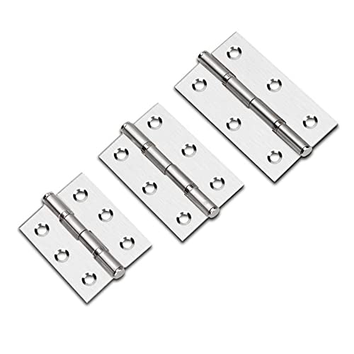 Heuskay 4Pcs 2 Inch (50mm) Stainless Steel Ball Bearing Fire Door Hinges, Silver, Contemporary Finish, 2 Inch 4Pcs - Image 3