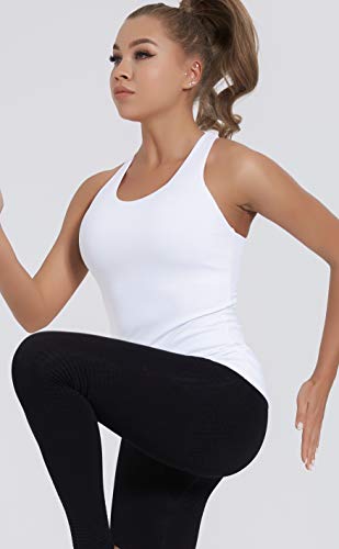 Image of RUNNING GIRL Sports Bras for Women,Padded Strappy Sports Bras Criss-Cross Back Medium Support Sports Bras with Removable Cups