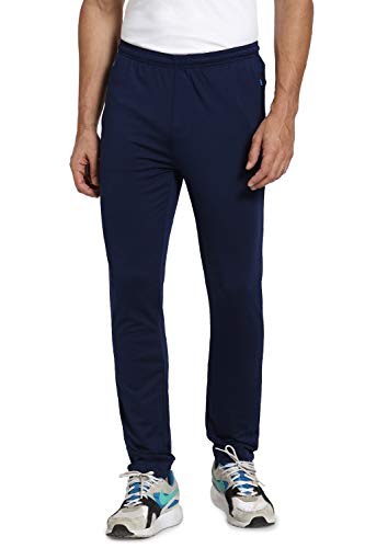 Image of Van Heusen Men's Regular Fit Mid Rise Active Sports Swift Dry Trackpants - 4 Way Stretch, Lightweight