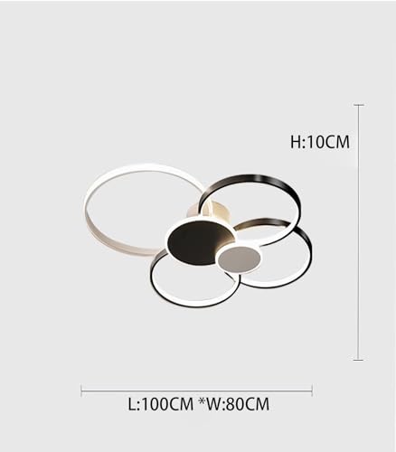 Suspension LED moderne avec éclairage intelligent ajustable pour le salon