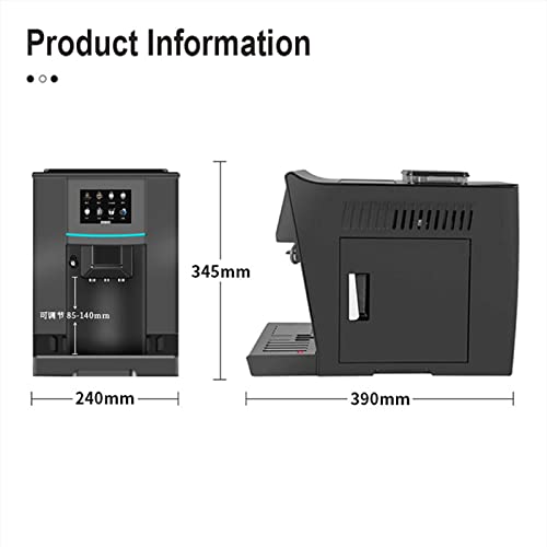 ZHANGTAOLF Vollautomatische Kaffeemaschine, Espressomaschine aus rostfreiem Stahl, programmierbar, Temperaturregelung… – Bild 8