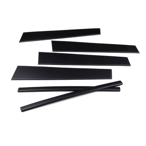 Pegatinas negras mate para poste de ventana Land Rover Discovery, protector elegante de pilar B