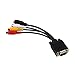 Produktbild NaiCasy VGA 15 Pin-Anschluss zum Fernsehkonverter S-Video + 3 RCA Out-Kabel-Adapter Kabel für PC-TV-AV-PC-Projektor, Computer-Zubehör