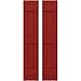 Ekena Millwork ARW401BB311X79BRH Americraft Three 3 Exterior Real Wood Joined Board-n-Batten Shutters (Per Pair), 10 1/2"W x 79"H, Fire Red