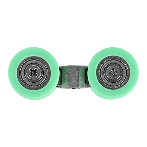 Fafeicy ruedas pequeñas en U de acero inoxidable para repuesto de puertas de ducha y herrajes de puertas plegables miniatura 5