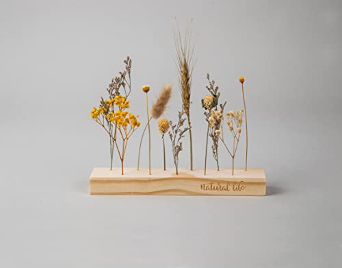 Rayher Wooden Display Stand for Dried Flowers DIY Dried Flower Display, natural wood, 22.7x4x17cm, 64524000 - Image 4