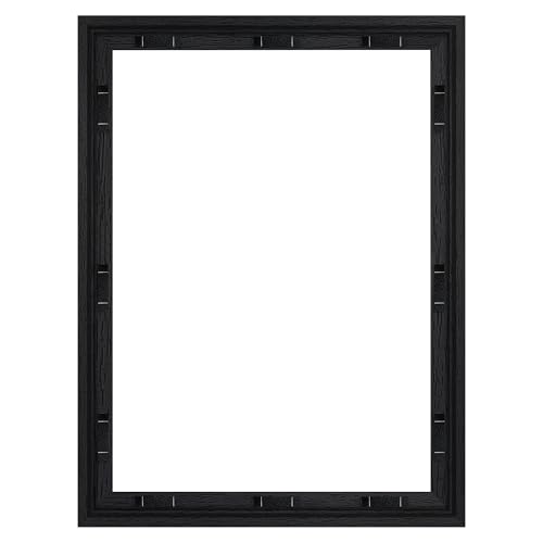 Abtgt 16x20 Canvas Floating Frame with 0.9 Deep Black Floater Frame for Canvas Paintings with Adhesive Vertical or Horizontal Wall Art frame for Prints Oil Painting Diamond Decor 1 Pack.