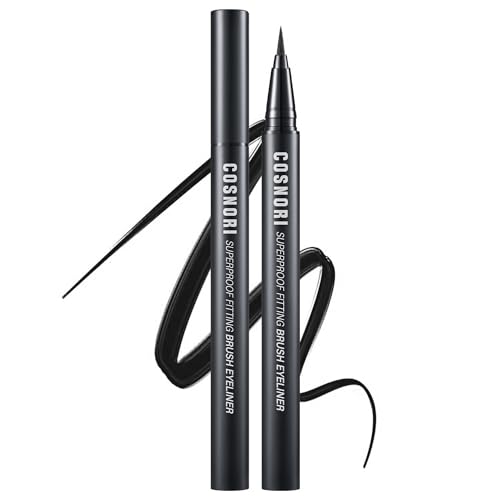 COSNORI Superproof Brush Eyeliner 01 Black - Delineador Líquido miniatura 1