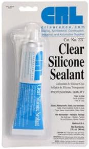 CRL Sellador de silicona transparente en tubos de compresión de 3 onzas líquidas