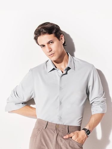 Image of Rare Rabbit Regular fit Plain Shirt