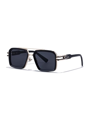 Image of Classic& Mens Sunglasses Square Metal Frame Shades for Men Sunnies(68062)