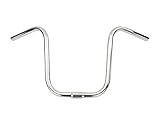 Alta Bicycle U Style 25.4mm Handle Bars, Multiple Sizes and Colors. (Chrome, 11')