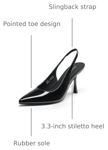 DREAM PAIRS Women's Slingback High Heels Pumps Shoes - Image 4