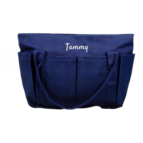 Sac à main de plage personnalisé en toile brodée idéal pour vos vacances