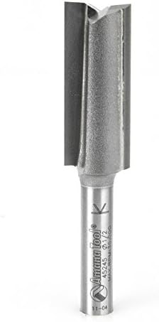 Amana Tool - 45245 Carbide Tipped Straight Plunge High Production 1/2 Dia x 1-1/4 x 1/4 In