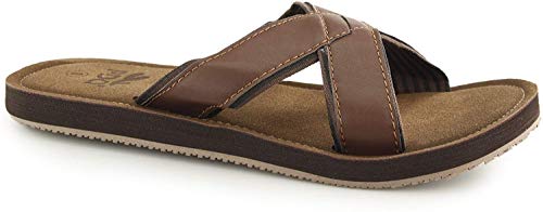 PDQ Uomo Jimmy Crossover Sandalo Brown 10 UK / 44 EU