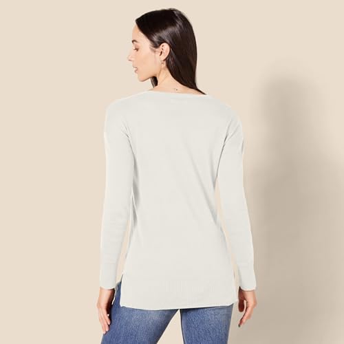 Image of Amazon Essentials Women's Lightweight V-Neck Tunic Sweater, Long Sleeve, Ribbed (Available in Plus Size)