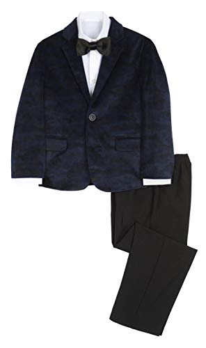 Image of Nautica Boys' Suit Set with Jacket, Pant, Shirt and Tie