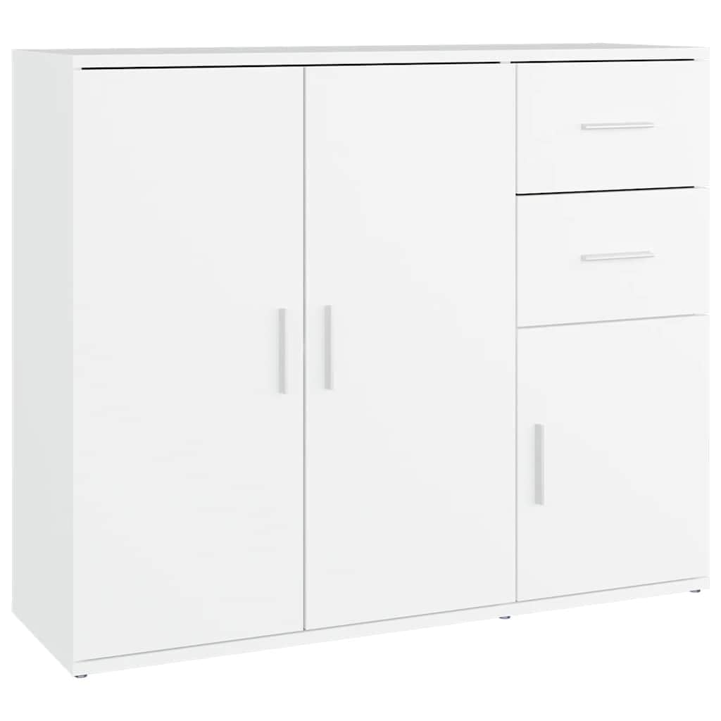 VIDAXL Sideboard White 3 Door 2 Drawer Wood