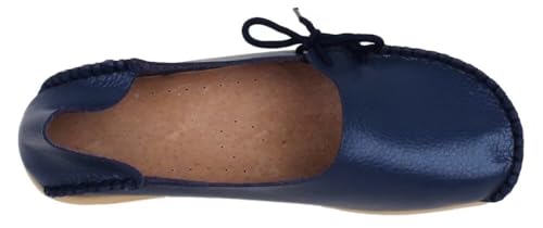 Image of Women's Leather Slipper Loafers Flat Shoes Slip-Ons