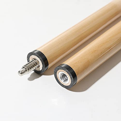 Hmqq 58" 2 -Pieces Professional Billiard Cue Sticks Heavy Duty 20Oz Hardwood Pool Queue Stick With 13Mm Tip,Coffee Color,Set Of 2 #TOP4