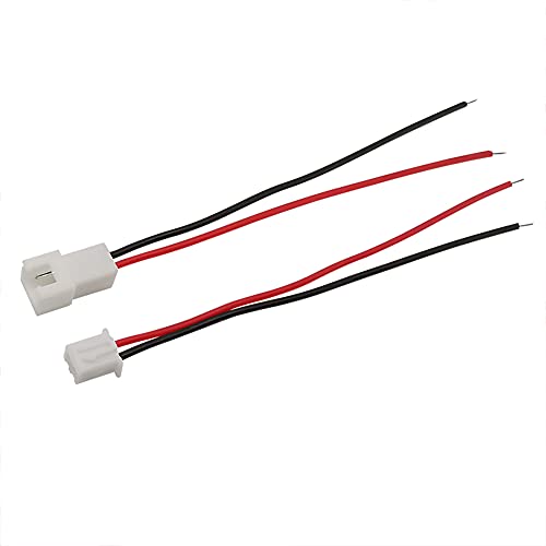 40pcs XH2.54mm 2 Pin Micro Cable Conector Macho y Hembra 100mm miniatura 7
