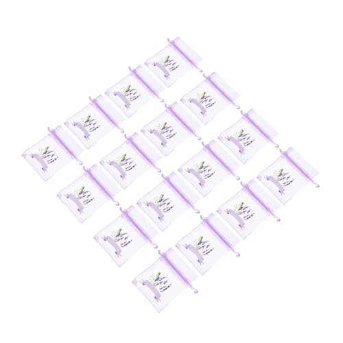 20 bolsas de sachet lavanda Sosoport 20pcs organza miniatura 1