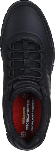 Skechers - Mens Work: Nampa - Osil Sneakers, Color Black, Size: 11.5 W US2