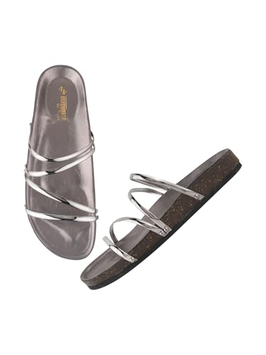 Image of SilverArrow womens Zouka Flat Sandals | Spark Design | Ethnic Wears | Fashion Sandals