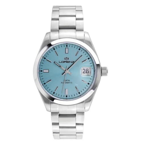2️⃣ Cassa in acciaio inox dal design elegante ⌚ – Realizzato con materiali di alta qualità, l’orologio presenta una cassa in acciaio inossidabile da 36 mm, con uno spessore di 11,5 mm. Perfetto per chi cerca un accessorio resistente ma dal look raffinato.
