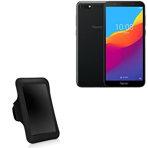 BoxWave Case Compatible with Honor 7S - Sports Armband, Adjustable Armband for Workout and Running for Honor 7S - Jet Black