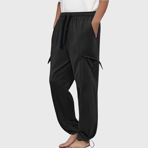 Men's Cargo Pants Lightweight Joggers with Multiple Pockets for Casual Outdoor Workout Hiking Travel Comfortable3