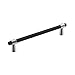 Amerock | Cabinet Pull | Polished Chrome/Matte Black | 6-5/16 inch (160 mm) Center-to-Center | Mergence | 1 Pack | Drawer Pull | Cabinet Handle | Cabinet Hardware