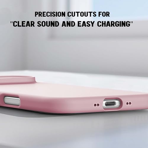 Image of Kratos Active Grip Silicone Case Cover Compatible with iPhone 17 Air - Enhanced Protection, Wireless Magnetic Charging Case with Raised Edge Camera & Screen Protection, Shock-Resistant Design Pink