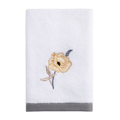 Avanti Linens 037754 WHT Fingertip Towel, Soft & Absorbent Cotton Towel cover