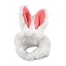 DOITOOL 2pcs Adorable Rabbit Ear Headband for Small Dogs Warm Pet Headdress Bunny Accessories Soft Pet Dress up