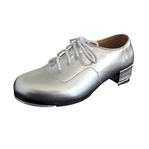 MSMAX Lace up Tap Shoe for Toddler/Little Kid/Big Kid