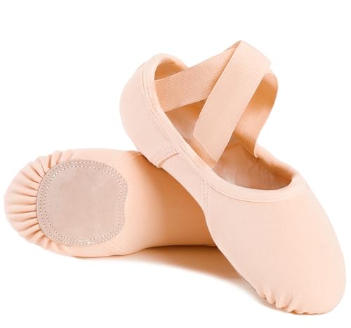 Women Ballet Shoes, Split Sole Stretch Canvas Ballet Slippers, Ballerina Men Shoes
