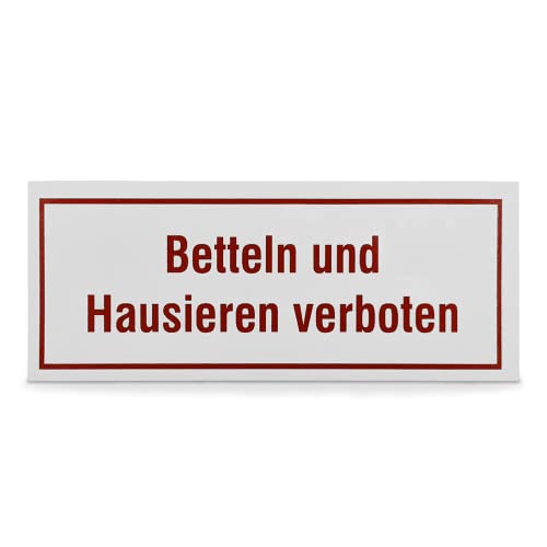 2x „Kein Hausieren“-Schilder Aus Acryl – Selbstklebend, Wetterfest, Für Tür, Wand Oder Briefkasten
