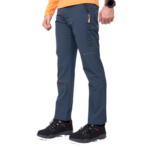 Image of GOKYO Spiti Trekking Pants Ultralight Quick Dry with high Stretch & durablity - Light Weight, Zip Side Pockets, Elastic Waistband for Mens