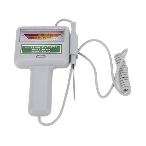 TOPINCN Testeur de Chlore PH Portable Digita Testeur de Qualité de l'eau Testeur d'eau Compteur de Chlore Piscine Spa Moniteur de Qualité de l'eau Vérificateur